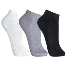 Kit 3 Pares Meias Sport Cano Curto/Cano Médio/Unissex