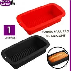 Forma Para Pães Tortas Bolos Caseiros de Silicone Antiaderente  Airfryer Freezer Forno Cozinha