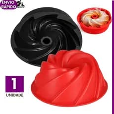 Forma de Bolo Silicone Premium Antiaderente 1 UN Forno Air Fryer Assadeira Cozinha Doce Confeitaria Pudim Tortas
