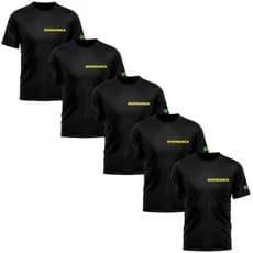 Kit 5 Camisetas Masculina Uniforme Segurança Manga Curta