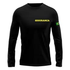 Camiseta Masculina Uniforme Segurança Manga Longa