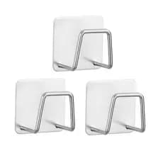 KIt 3 Pcs Suporte Gancho Esponja  P/ Cozinha Autoadesivo Pia Escorredor Ganchos Acessórios  Banheiro