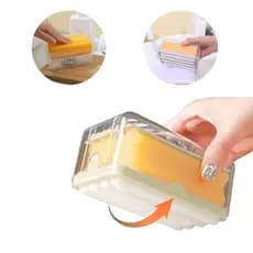 Dispenser de Porta-Sabão Suporte Multifuncional Portátil Com Rolos Para Lavar Roupas