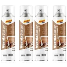 KIT 4 UNIDADES - Verniz Spray para Madeira 400ml Mundial Prime com Proteção Solar - MP