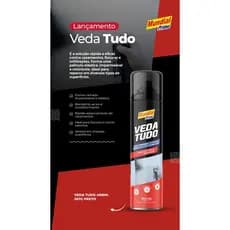 Spray Emborrachado Manta Impermeabilizante Telhado Calha PVC VEDA TUDO 400ML - MUNDIAL PRIME (SPRAY)