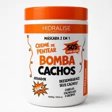 Creme de Pentear  Mascara 2 em 1 Bomba Cachos 1kg