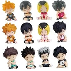 4Pcs/Set Haikyuu Sleep Sit Ver . Figura Action Figruine Brinquedo Modelo De PVC Bonecas Presentes Para Crianças