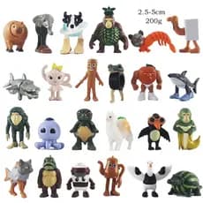 24 Pçs Italiano Brainrot Tung Sahur Figuras Boneca Tralero Tralala Bombardino Crocodilo Shimppanzini Bananini Modelo Bri