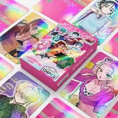 Anime Alienígena Palco Holográfico Lomo Cartões Luka Hyuna Ivan Laser Fotográficos Cartão Postal Fãs Presente