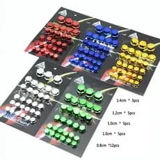 30 pcs Metal Chapeamento Motocicleta Modificação Parafuso Cobre Para Carro Elétrico Motor Scooters Colorido Nut Capa Ace