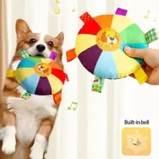 Brinquedo interativo de frisbee para cães, adequado para treinar cães que gostam de morder, alivia o estresse, é durável