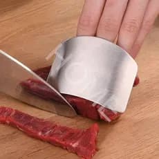 Protetor de Dedos em Aço Inoxidável, Protetor de Mão para Cortar Vegetais, Utensílio de Cozinha