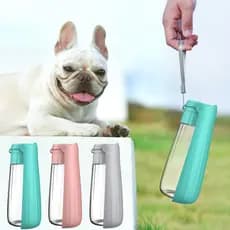 Garrafa de água dobrável para cães de 550ml, dispensador de água portátil para animais de estimação, adequada para anima