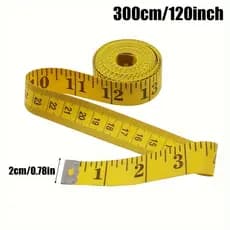 01 02 Fita métrica para medição corporal, para uso em dietas e academias, 120 polegadas 300 centímetros