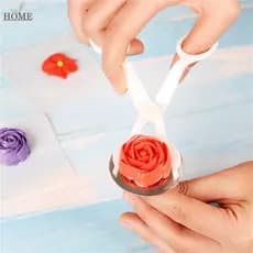 3 Peças Tesoura para Decoração de Flores, Levantador de Rosas Seguro, Bandeja para Decoração de Bolos, Ferramentas para