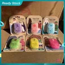 50 unidades.   Sabonete de Papel Descartável para Viagem, Pastilhas de Fragrância para Lavar as Mãos, Mini Suprimentos d