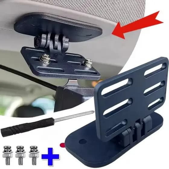 Suporte ajustável para câmera de ré de carro, resistente ao desgaste, feito de material ABS, especificamente para câmera