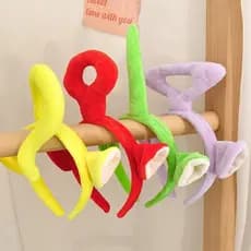 Teletubbies Tinky Winky Dipsy Laa Po cabelo de pelúcia Cabana engraçada decoração de cabelo