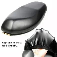 Capa universal para assento de motocicleta, capa protetora DIY flexível e ajustável, equipada com uma bolsa de armazenam