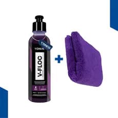 V Floc 240ml Shampoo Automotivo pH Neutro + Pano Microfibra 40x40 Zacs
