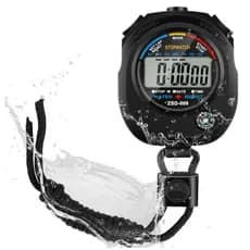 Cronômetro Digital Profissional Esportivo 1/100s Alarme Hora Data Bússola Portátil Display OI5749