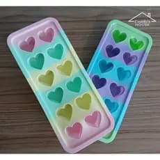 Forma de Gelo Silicone Molde Formato Coração Criativa Chocolate Confeitaria Resina 12 Cavidades