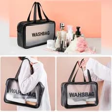 Necessaire transparente Washbag Necessaire impermeável Grande