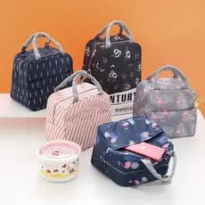 Bolsa Térmica Estampada Lancheira térmica Diversos Modelos Bolsa para marmita Portátil
