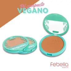Pó Compacto Vegano Febella Matte Perfeito e Longa Duração para Todos os Tons de Pele