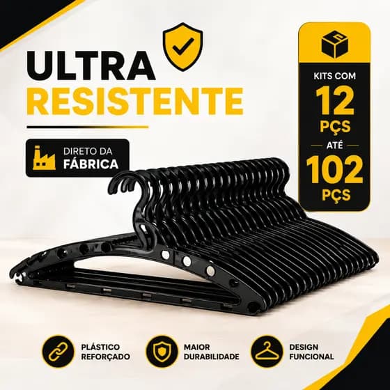 KIT Cabides Plastico Premium Ultra Resistente