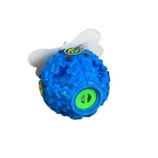 Bola Petisqueira Pet Brinquedo Interativo Cachorro Gato Petiscos Rações com Apito