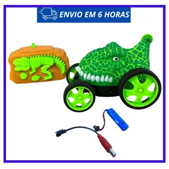 Brinquedo Carro Dino RC 2.4G com Super Giros e Velocidade – Modelo Stunt Car