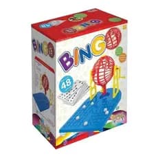 Jogo de Mesa Bingo 48 Cartelas e Dispenser de Bolinhas