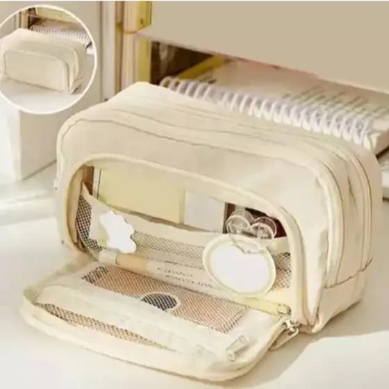Estojo De Lápis Caneta Esferográfica De Papelaria Bolsa De Armazenamento Portátil Grande Capacidade Estudantes De VoltaU