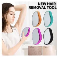 2 Pec Por 19 Depilador De Cristal Indolor Reutilizável Ferramenta De Beleza Fácil De Limpar Seguro