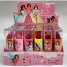 Coleção Com 6 Batons Infantil Princesas Com Cheirinho