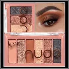 Paleta Luisance Mini Nude Elegance ou Essence – Estojo com 6 Sombras Foscas e Cintilantes