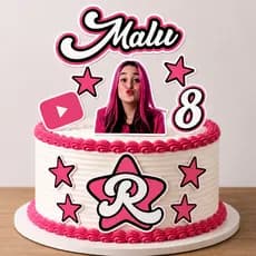 Topo/Topper de Bolo Emily Vick Personalizado com NOME