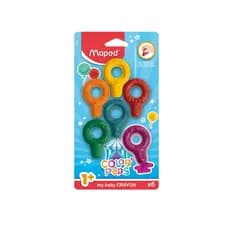 Giz de Cera Color'Peps Baby 6 Cores MAPED Bebê