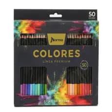 Lápis de Cor 50 Cores Norma Premium