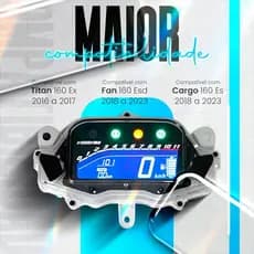 Painel digital de motocicleta para Honda Titan 160 Ex 2016 2017 Cg 160 Fan/Charge 160 2018 2019 2020 Velocímetro
