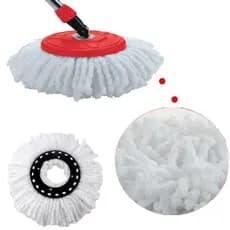 Refil de Mop Giratório 360º Esfregão Microfibra Alta Absorção Lavável  8 e 12 Litros Sete Estrelas