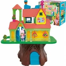 Casa na Árvore com Bonecas e Acessórios  Estoque Limitado Itens Colecionaveis Xplast Home Play