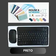 Teclado Mouse Sem Fio Bluetooth Tablet Notebook Celular / Teclado Silencioso / Teclado Colorido / Sensível Ao Toque