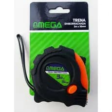 Trena 3 Metros x 16mm Emborrachada Profissional Com Imã, Trava e Freio - Mega
