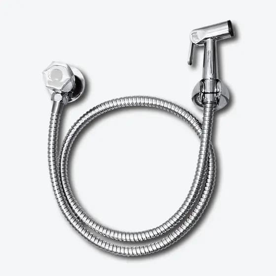 Ducha Higiênica COMPLETA LUXO Abs Cromada- Mega