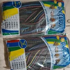 Cabo Elástico Extensor De Carga Unicabos Reforçado Bagageiro Moto Carro - Kit com 10 Unidades