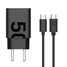 Carregador 50W Turbo Power Carregamento Rápido USB-C+Cabo tipo-C