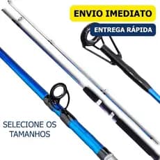 Vara De Pesca Duas Partes P Molinete Fibra Vidro Pesca Fácil Ação Lenta Vara Maciça Tucunaré Dourado
