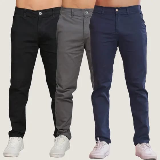 Calça Sarja Masculina com Lycra Elastano Bolso Faca e Bolso Embutido Casual Trabalho Confortável Tamanhos 36 ao 48